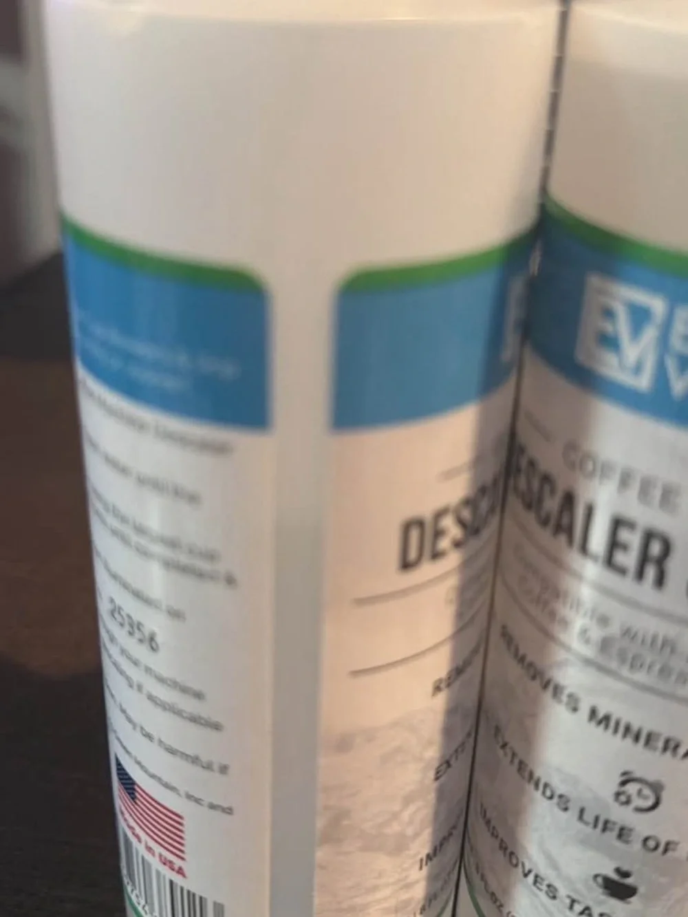 White Descaler & Cleaner for coffee machine